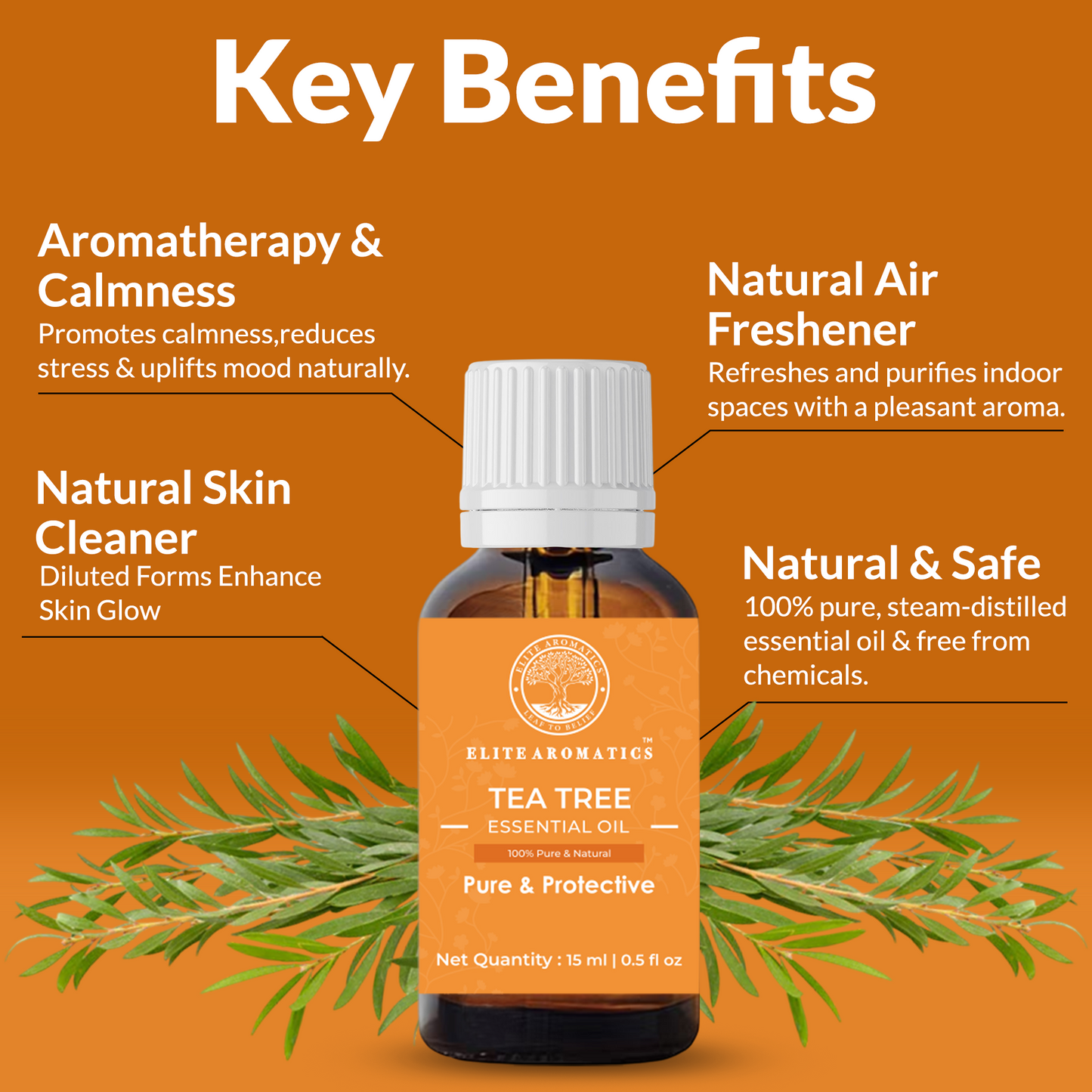 Tea Tree Essential Oil – Pure & Protective | 100% Pure Natural Oil (15ml)