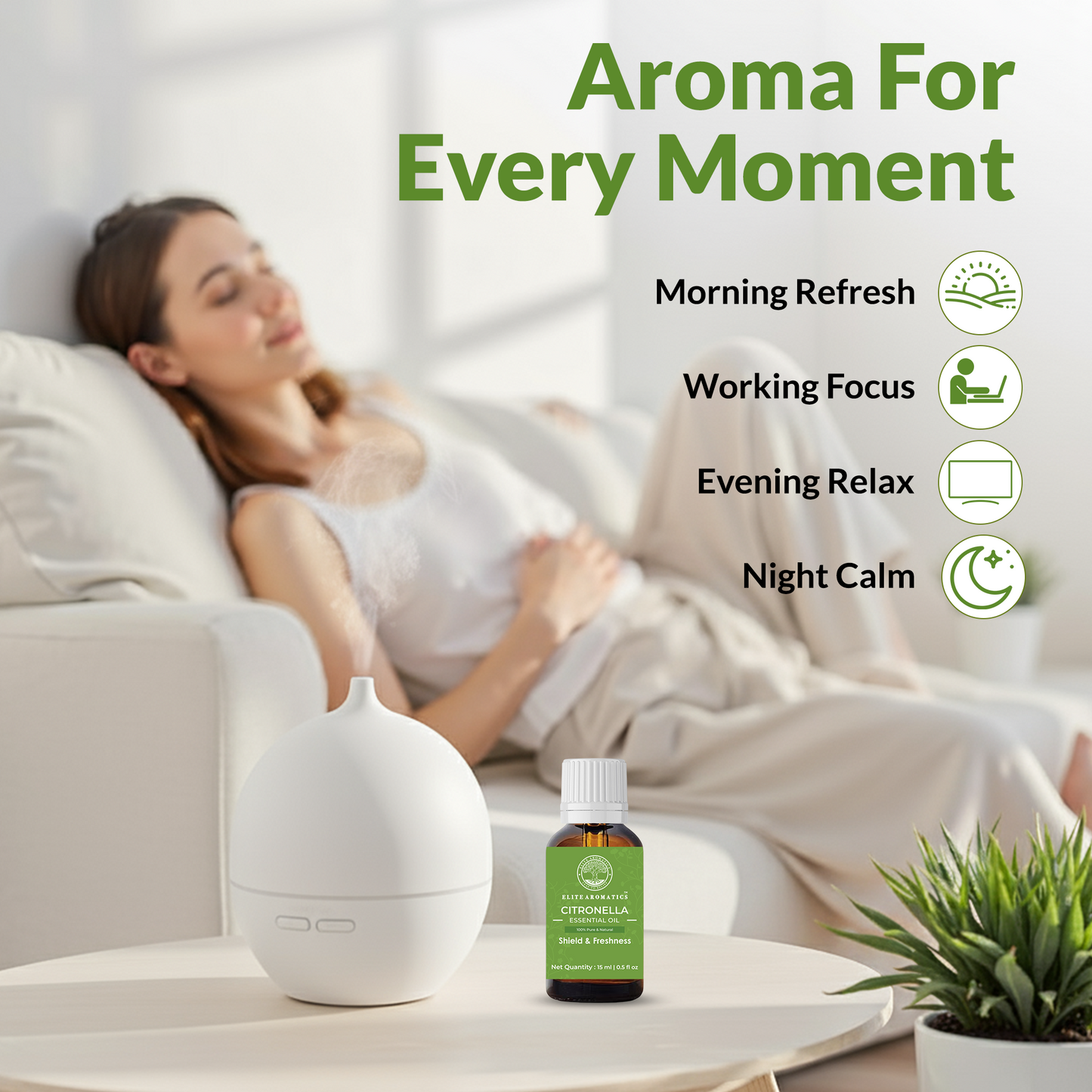 Citronella Essential Oil – Shield & Freshness | 100% Pure Natural Oil (15ml)